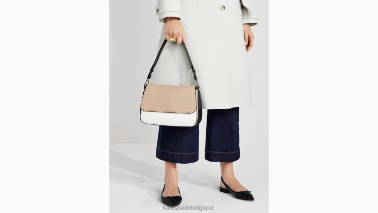 sac porté épaule convertible moyen color block hudson Kate Spade femmes accessoires D8288107 parchemin multi