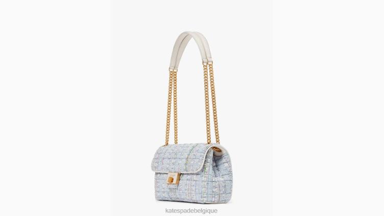 sac porté épaule convertible moyen en tweed evelyn Kate Spade femmes accessoires D8288283 multi