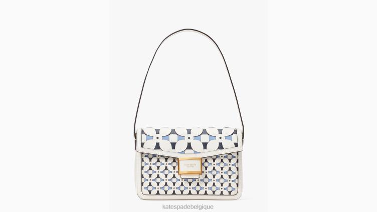 sac porté épaule moyen Katy Patio Tile Kate Spade femmes accessoires D8288267 crème multi