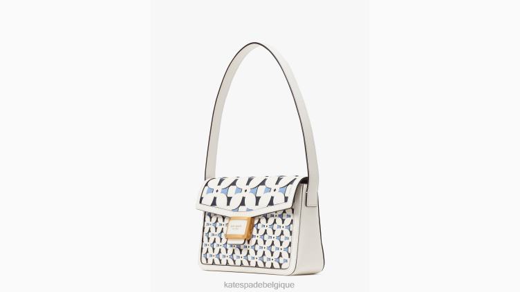 sac porté épaule moyen Katy Patio Tile Kate Spade femmes accessoires D8288267 crème multi