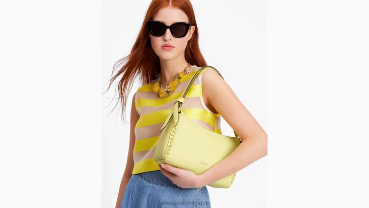sac porté épaule moyen à motif surjeté Kate Spade femmes accessoires D8288304 le soleil brille