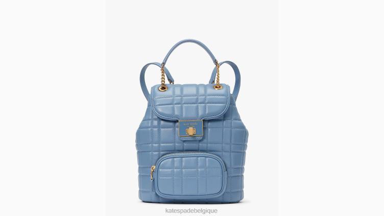 petit sac à dos matelassé evelyn Kate Spade femmes accessoires D8288288 bleu mante