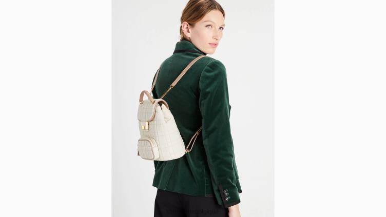petit sac à dos matelassé evelyn Kate Spade femmes accessoires D8288289 Ivoire