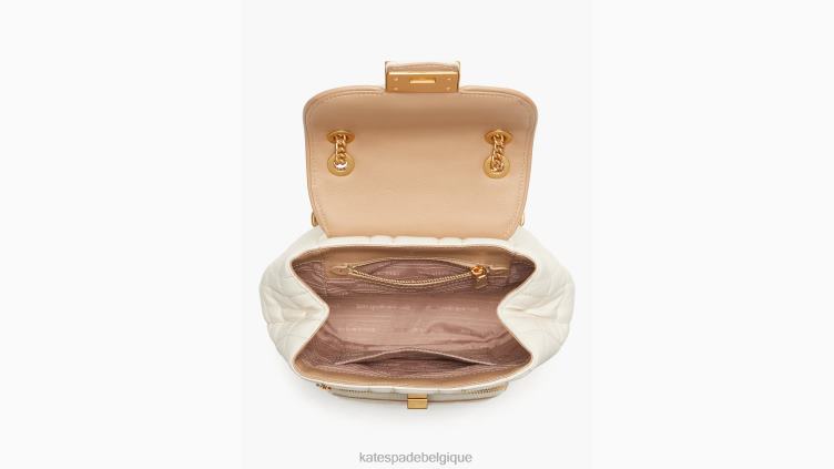 petit sac à dos matelassé evelyn Kate Spade femmes accessoires D8288289 Ivoire