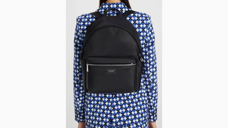 sac à dos moyen en nylon ksnyl icône sam Kate Spade femmes accessoires D8288263 noir