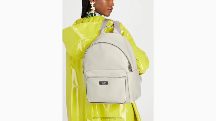 sac à dos moyen en nylon ksnyl icône sam Kate Spade femmes accessoires D8288264 plage de galets