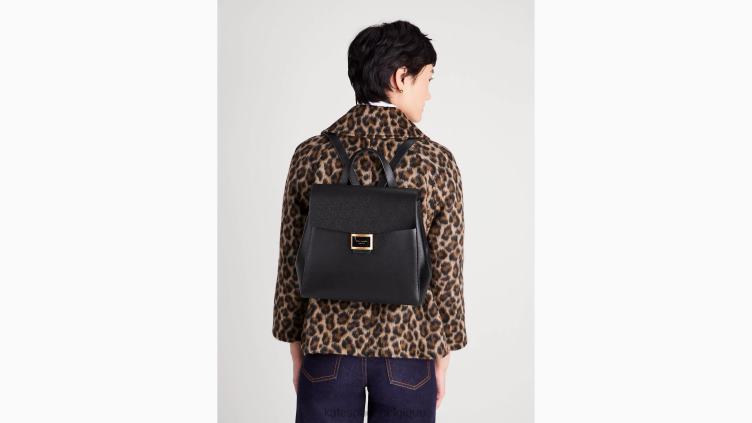 sac à dos moyen à rabat Katy Kate Spade femmes accessoires D8288292 noir