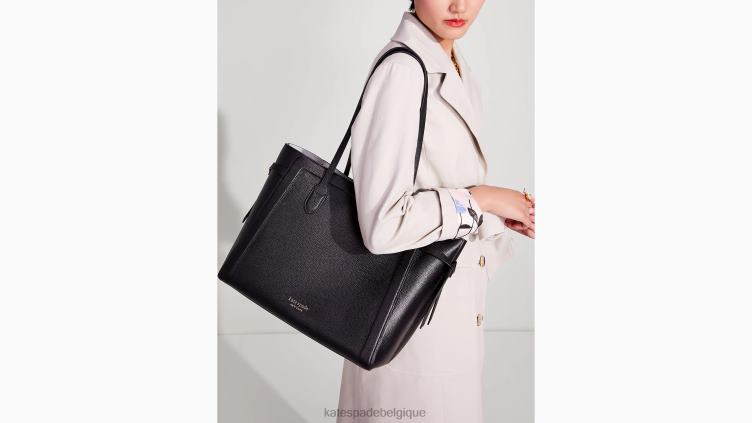 grand cabas zippé Knott Kate Spade femmes accessoires D8288188 noir