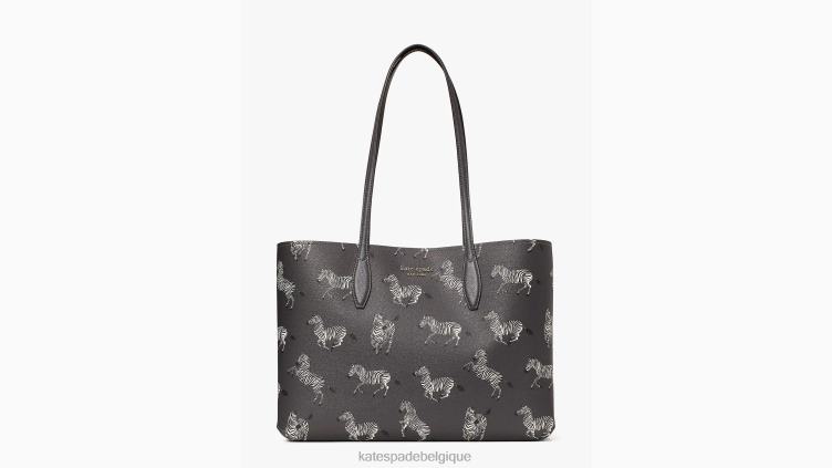 grand fourre-tout imprimé zèbres dansants toute la journée Kate Spade femmes accessoires D8288329 tableau multi