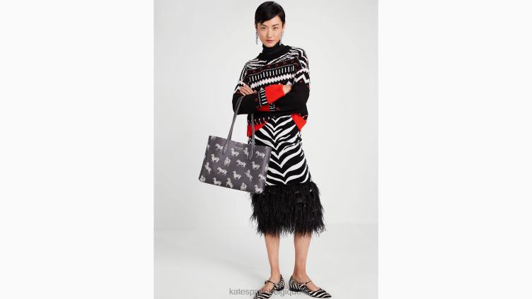 grand fourre-tout imprimé zèbres dansants toute la journée Kate Spade femmes accessoires D8288329 tableau multi