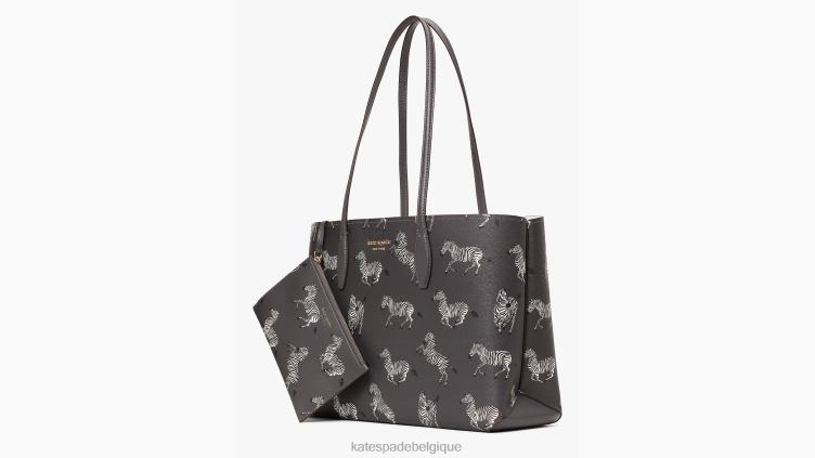 grand fourre-tout imprimé zèbres dansants toute la journée Kate Spade femmes accessoires D8288329 tableau multi