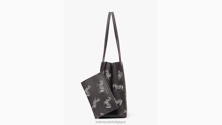 grand fourre-tout imprimé zèbres dansants toute la journée Kate Spade femmes accessoires D8288329 tableau multi
