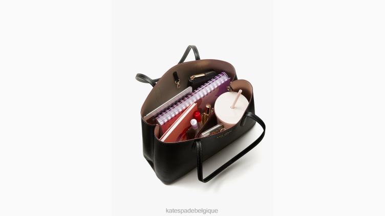 grand fourre-tout à pois toute la journée Kate Spade femmes accessoires D8288151 noir multicolore