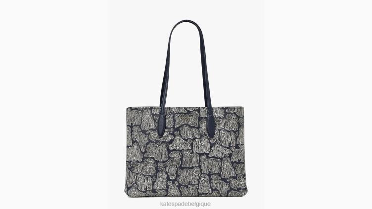 grand fourre-tout pour chiens d'exposition toute la journée Kate Spade femmes accessoires D8288309 blazer bleu multicolore