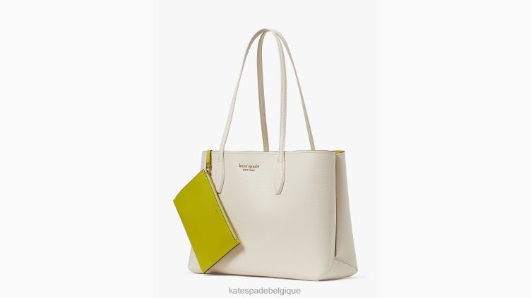 grand fourre-tout toute la journée Kate Spade femmes accessoires D8288112 parchemin/poire Bartlett