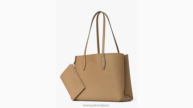 grand fourre-tout toute la journée Kate Spade femmes accessoires D8288113 taupe intemporel