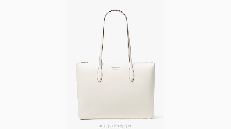 grand fourre-tout zippé toute la journée Kate Spade femmes accessoires D828878 parchemin