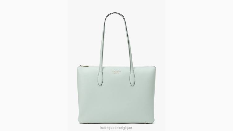 grand fourre-tout zippé toute la journée Kate Spade femmes accessoires D828880 cristal bleu