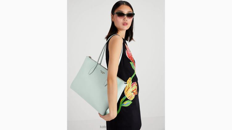 grand fourre-tout zippé toute la journée Kate Spade femmes accessoires D828880 cristal bleu