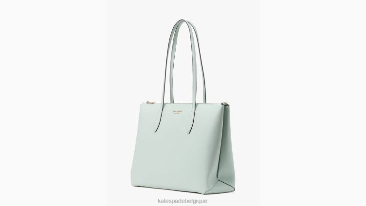 grand fourre-tout zippé toute la journée Kate Spade femmes accessoires D828880 cristal bleu