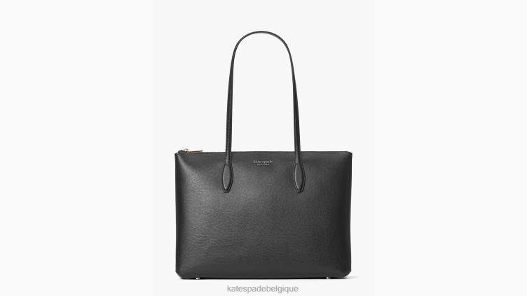 grand fourre-tout zippé toute la journée Kate Spade femmes accessoires D828881 noir