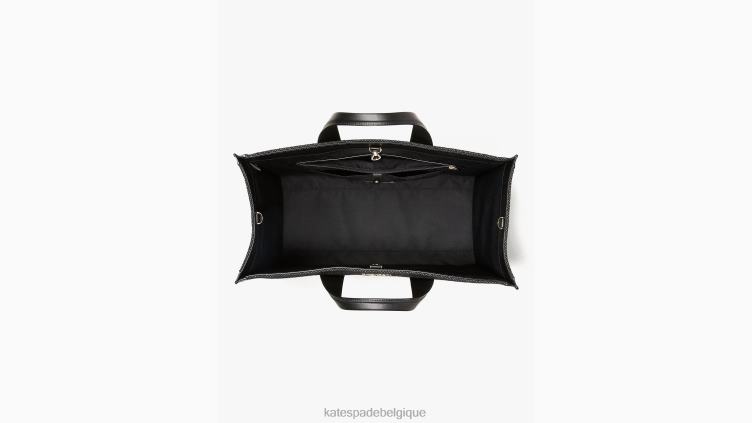 j'aime ny x new york manhattan grand fourre-tout Kate Spade femmes accessoires D8288299 noir multicolore