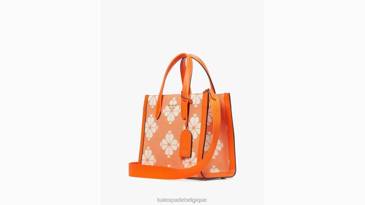 petit cabas manhattan en toile bicolore flower Kate Spade femmes accessoires D8288285 satsuma multi