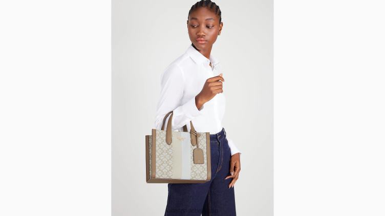 petit cabas manhattan à rayures et fleurs en jacquard Kate Spade femmes accessoires D8288260 naturel multi