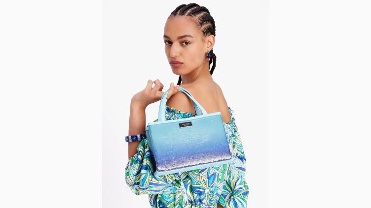 petit cabas à sequins ombré sam icon Kate Spade femmes accessoires D82881 piscine parfaite multi