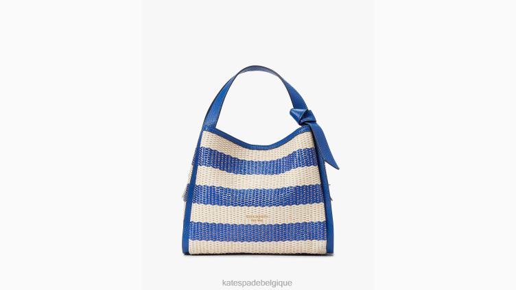 sac à bandoulière moyen rayé Knott Kate Spade femmes accessoires D8288118 classique bleu multi
