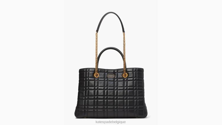 sac cabas convertible moyen matelassé evelyn Kate Spade femmes accessoires D8288274 noir