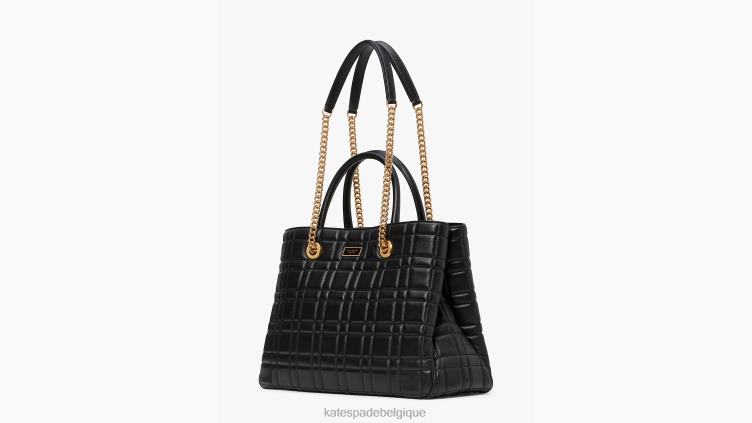 sac cabas convertible moyen matelassé evelyn Kate Spade femmes accessoires D8288274 noir