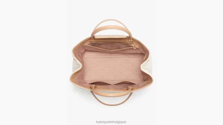 sac cabas convertible moyen matelassé evelyn Kate Spade femmes accessoires D8288275 Ivoire
