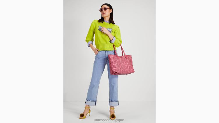 sac à main Sutton moyen à monogramme fleuri Kate Spade femmes accessoires D8288295 confiture de framboises multi