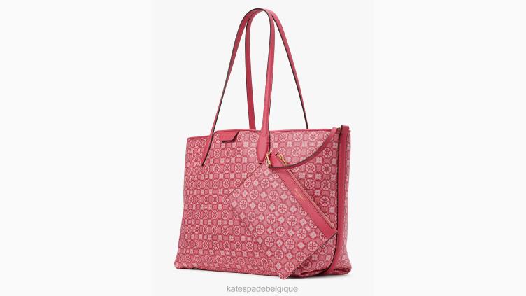 sac à main Sutton moyen à monogramme fleuri Kate Spade femmes accessoires D8288295 confiture de framboises multi