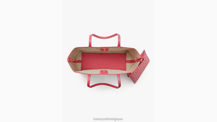 sac à main Sutton moyen à monogramme fleuri Kate Spade femmes accessoires D8288295 confiture de framboises multi