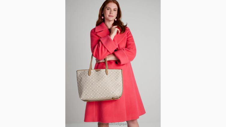 sac à main Sutton moyen à monogramme fleuri Kate Spade femmes accessoires D8288296 naturel multi