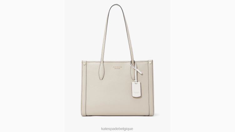 sac à main moyen en cuir grainé market Kate Spade femmes accessoires D828834 faïence