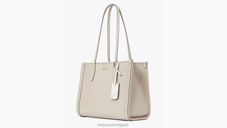 sac à main moyen en cuir grainé market Kate Spade femmes accessoires D828834 faïence