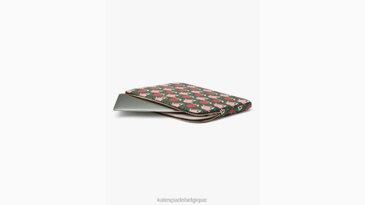 Housse universelle pour ordinateur portable Morgan Rose Garden Kate Spade femmes accessoires D82881454 noir multicolore
