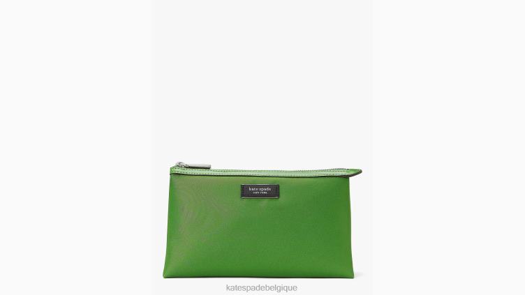 trousse à maquillage en nylon sam icon ksnyl Kate Spade femmes accessoires D82881359 ks vert