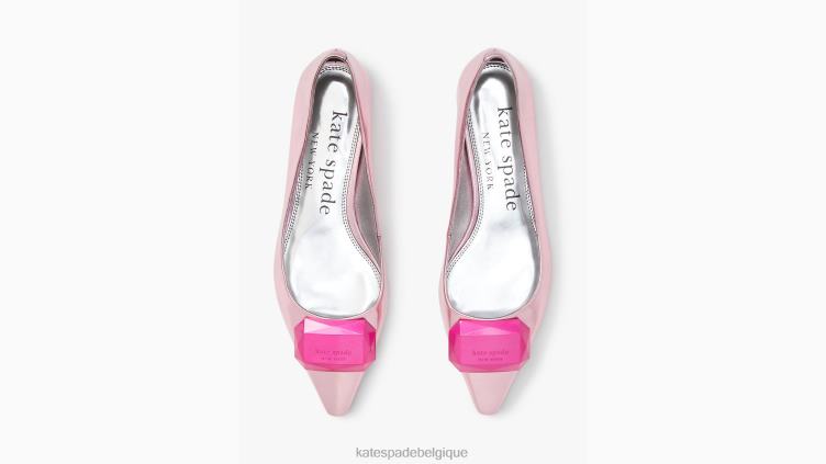 appartements bijou Kate Spade femmes chaussure D8288629 médaillon rose
