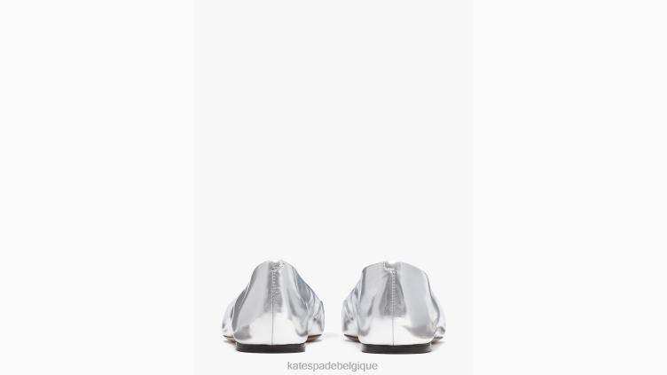 appartements bijou Kate Spade femmes chaussure D8288657 argent