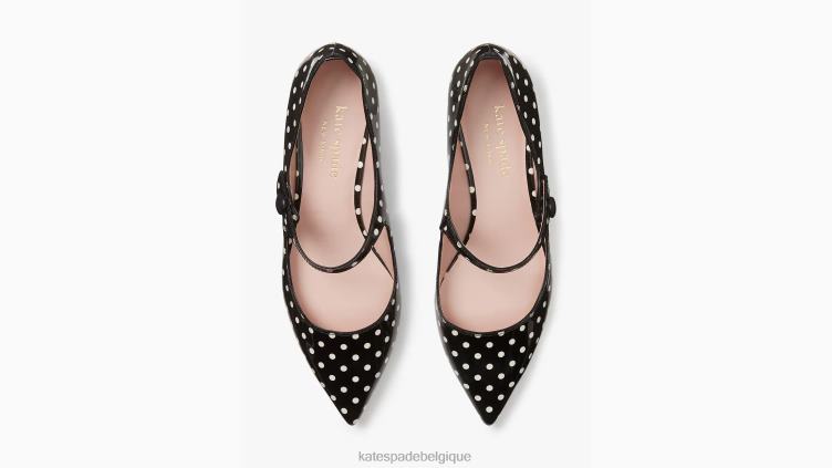 appartements mayas Kate Spade femmes chaussure D8288587 noir/crème