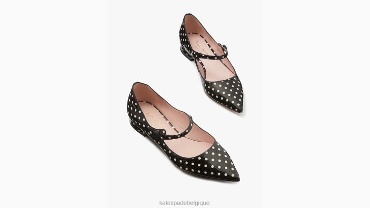 appartements mayas Kate Spade femmes chaussure D8288587 noir/crème