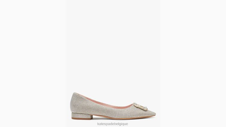 boucler les appartements Kate Spade femmes chaussure D8288595 Champagne