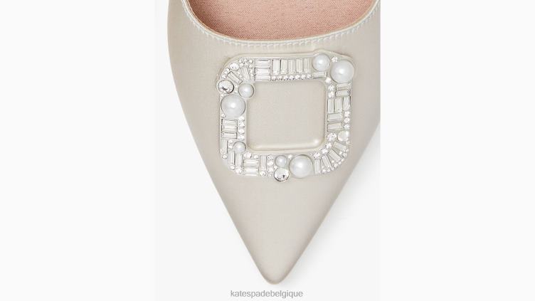 boucler les appartements Kate Spade femmes chaussure D8288627 mariée ivoire