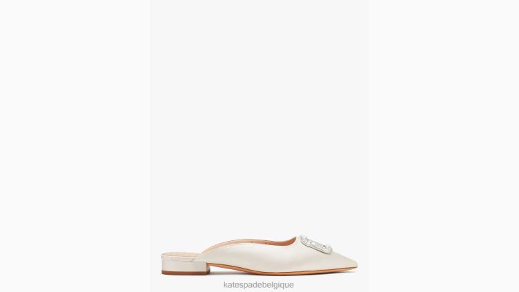 boucler les appartements Kate Spade femmes chaussure D8288627 mariée ivoire