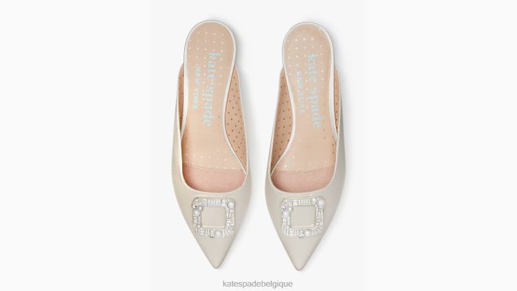 boucler les appartements Kate Spade femmes chaussure D8288627 mariée ivoire