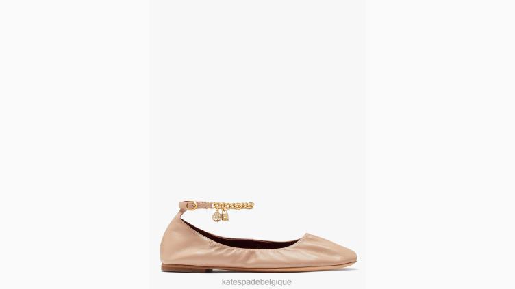 écraser les appartements Kate Spade femmes chaussure D8288640 thé au lait